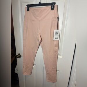 Girlfriend collective pink leggings large nwt